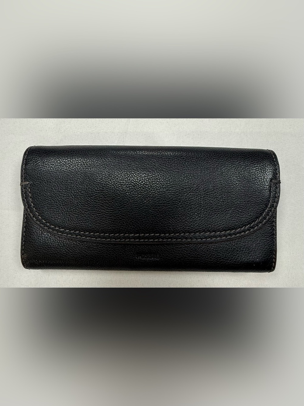 Fossil Black Leather Continental Wallet